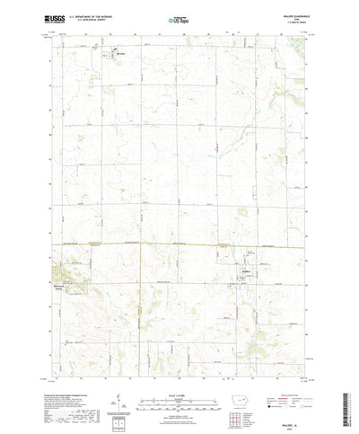 United States Geological Survey Walker, IA (2022, 24000-Scale) digital map
