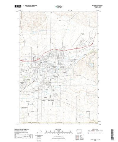 United States Geological Survey Walla Walla, WA (2020, 24000-Scale) digital map