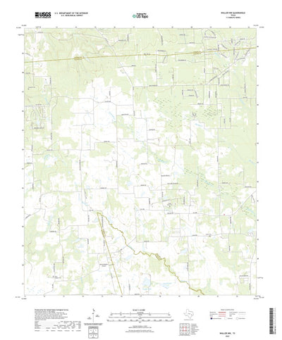 United States Geological Survey Waller NW, TX (2022, 24000-Scale) digital map