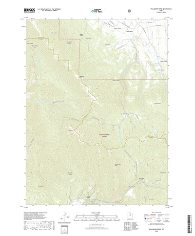 United States Geological Survey Wallsburg Ridge, UT (2020, 24000-Scale) digital map
