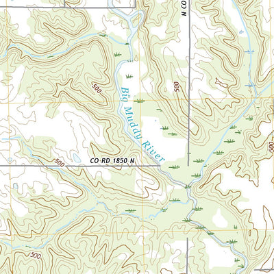 United States Geological Survey Walnut Hill, IL (2021, 24000-Scale) digital map