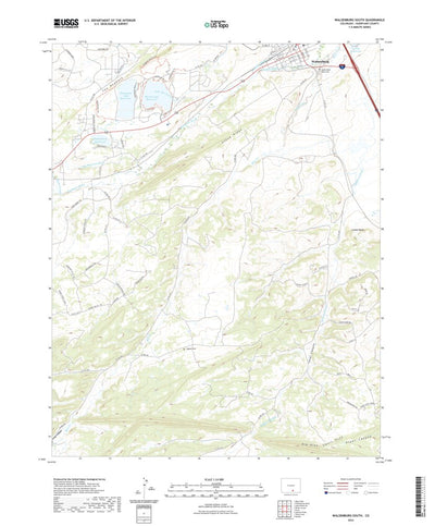 United States Geological Survey Walsenburg South, CO (2022, 24000-Scale) digital map