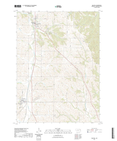 United States Geological Survey Walthill, NE (2021, 24000-Scale) digital map