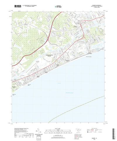 United States Geological Survey Wampee, SC (2020, 24000-Scale) digital map