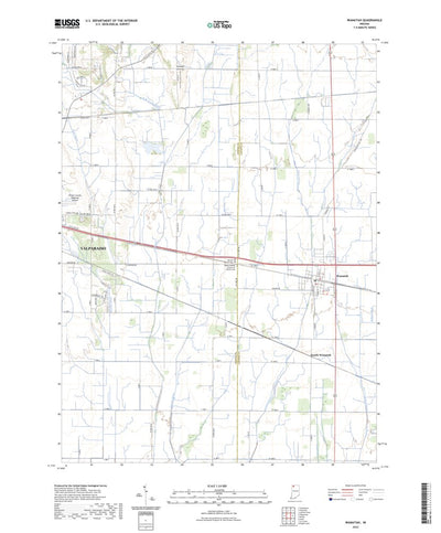 United States Geological Survey Wanatah, IN (2022, 24000-Scale) digital map