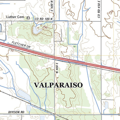 United States Geological Survey Wanatah, IN (2022, 24000-Scale) digital map