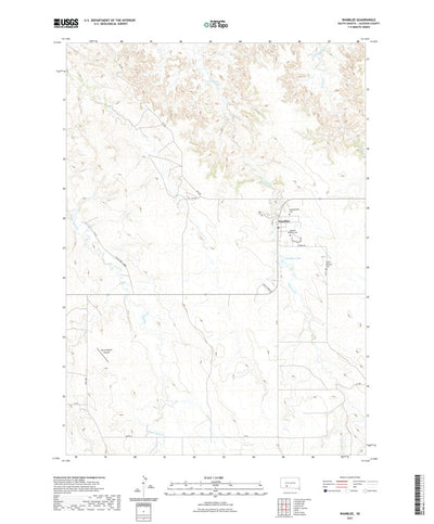 United States Geological Survey Wanblee, SD (2021, 24000-Scale) digital map