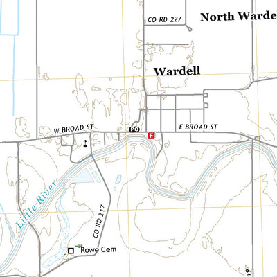 United States Geological Survey Wardell, MO (2021, 24000-Scale) digital map