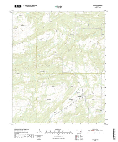 United States Geological Survey Wardville, OK (2022, 24000-Scale) digital map