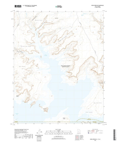 United States Geological Survey Warm Creek Bay, UT (2020, 24000-Scale) digital map