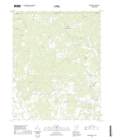 United States Geological Survey Warm Springs, AR (2020, 24000-Scale) digital map