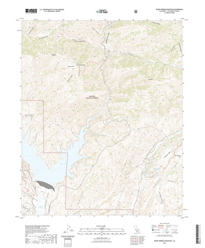 United States Geological Survey Warm Springs Mountain, CA (2022, 24000-Scale) digital map
