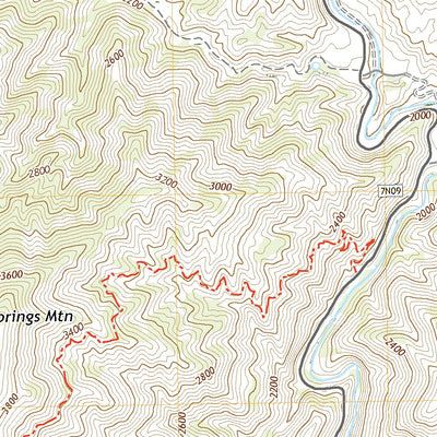 United States Geological Survey Warm Springs Mountain, CA (2022, 24000-Scale) digital map