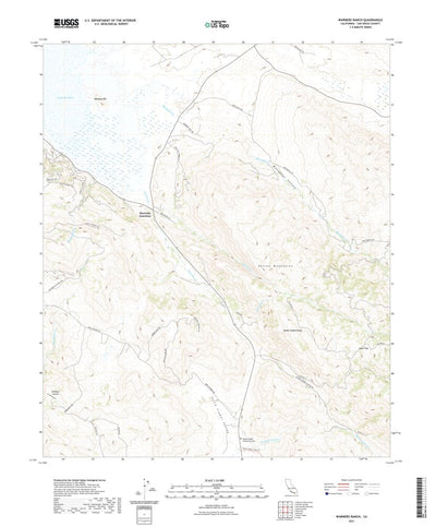 United States Geological Survey Warners Ranch, CA (2021, 24000-Scale) digital map
