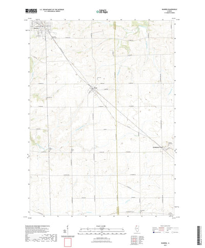 United States Geological Survey Warren, IL (2021, 24000-Scale) digital map