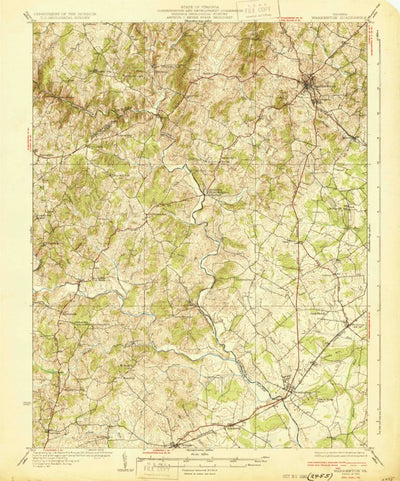 United States Geological Survey Warrenton, VA (1930, 62500-Scale) digital map