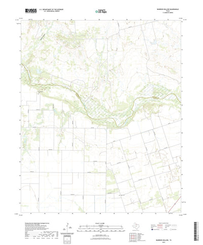 United States Geological Survey Warrior Hollow, TX (2022, 24000-Scale) digital map