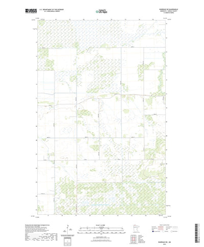 United States Geological Survey Warroad SW, MN (2022, 24000-Scale) digital map