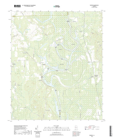 United States Geological Survey Warsaw, AL (2020, 24000-Scale) digital map