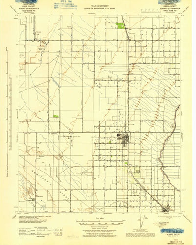 United States Geological Survey Wasco, CA (1943, 62500-Scale) digital map