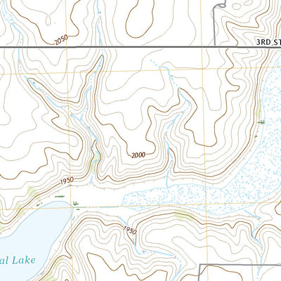 United States Geological Survey Washburn NE, ND (2020, 24000-Scale) digital map
