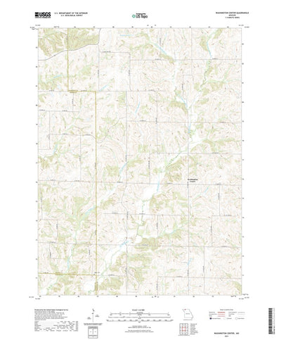 United States Geological Survey Washington Center, MO (2021, 24000-Scale) digital map
