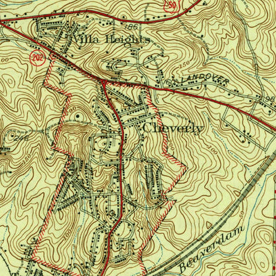 United States Geological Survey Washington East, DC-MD (1945, 31680-Scale) digital map