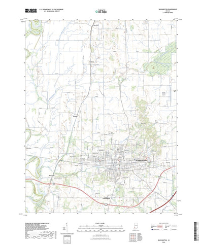 United States Geological Survey Washington, IN (2022, 24000-Scale) digital map