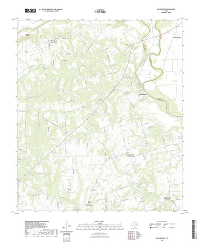 United States Geological Survey Washington, TX (2022, 24000-Scale) digital map