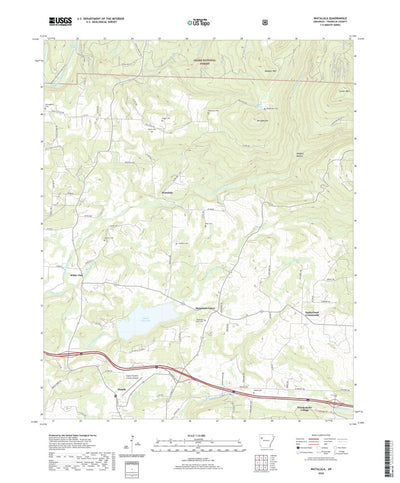 United States Geological Survey Watalula, AR (2020, 24000-Scale) digital map