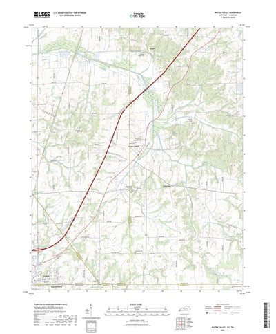 United States Geological Survey Water Valley, KY (2022, 24000-Scale) digital map