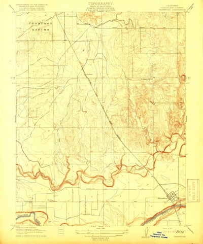 United States Geological Survey Waterford, CA (1916, 31680-Scale) digital map