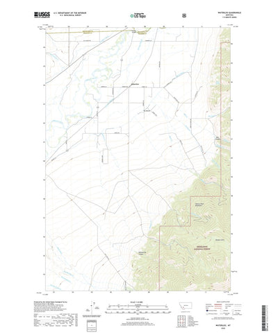 United States Geological Survey Waterloo, MT (2020, 24000-Scale) digital map