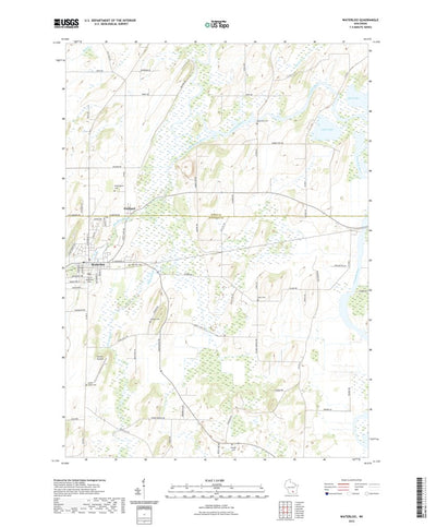 United States Geological Survey Waterloo, WI (2022, 24000-Scale) digital map