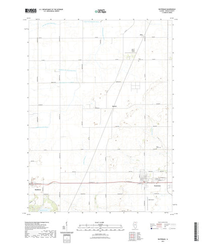 United States Geological Survey Waterman, IL (2021, 24000-Scale) digital map