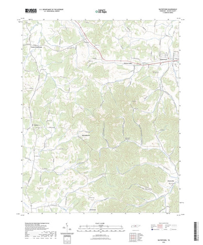 United States Geological Survey Watertown, TN (2022, 24000-Scale) digital map