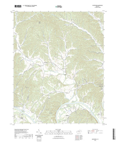 United States Geological Survey Waterview, KY (2022, 24000-Scale) digital map