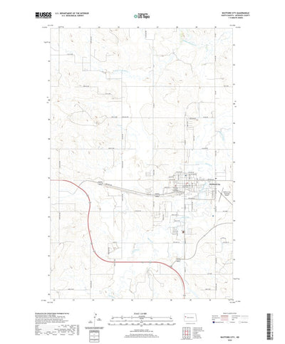 United States Geological Survey Watford City, ND (2020, 24000-Scale) digital map