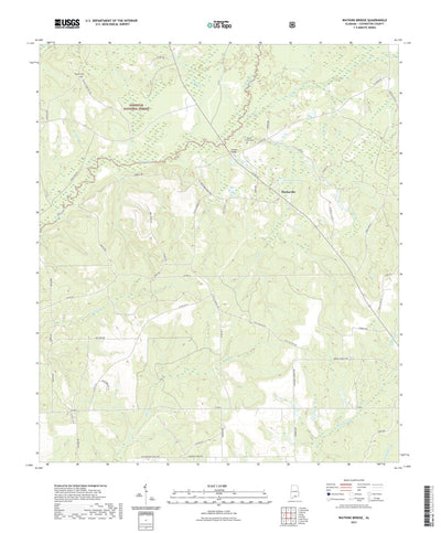 United States Geological Survey Watkins Bridge, AL (2021, 24000-Scale) digital map