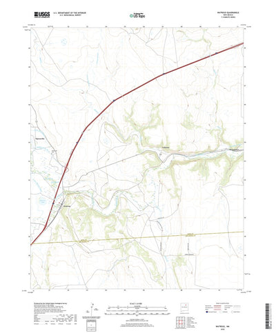 United States Geological Survey Watrous, NM (2020, 24000-Scale) digital map