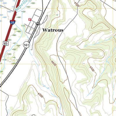 United States Geological Survey Watrous, NM (2020, 24000-Scale) digital map