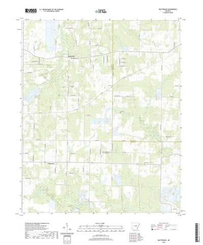 United States Geological Survey Wattensaw, AR (2020, 24000-Scale) digital map