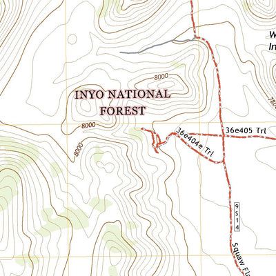 United States Geological Survey Waucoba Mountain, CA (2021, 24000-Scale) digital map