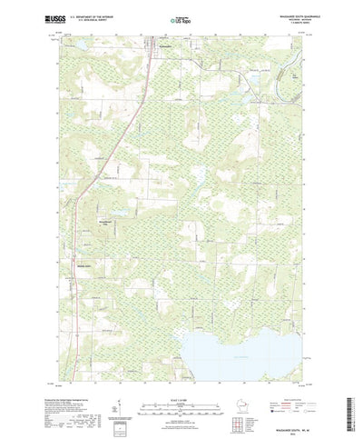 United States Geological Survey Wausaukee South, WI (2022, 24000-Scale) digital map