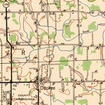 United States Geological Survey Wauseon, OH-MI (1943, 62500-Scale) digital map