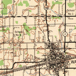 United States Geological Survey Wauseon, OH-MI (1943, 62500-Scale) digital map