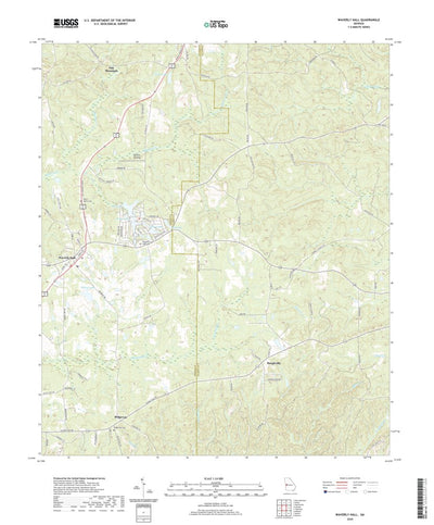 United States Geological Survey Waverly Hall, GA (2020, 24000-Scale) digital map