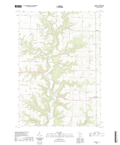United States Geological Survey Waverly, WI (2022, 24000-Scale) digital map