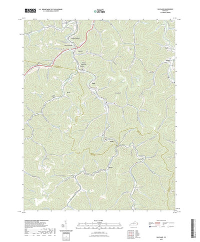 United States Geological Survey Wayland, KY (2022, 24000-Scale) digital map