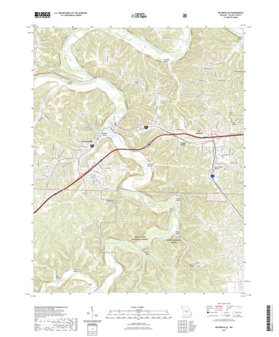 United States Geological Survey Waynesville, MO (2021, 24000-Scale) digital map